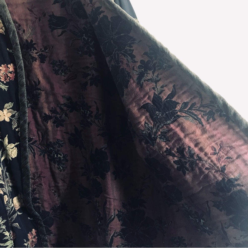 Vintage Vindago Design Floral Tapestry Reversible Art to Wear Kimono Jacket - Picture 11 of 12